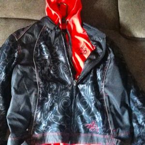 Harley Davidson jacket 2xl black and red
